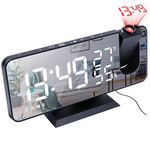 Electronic LED Projector Alarm Clock Desktop Digital Projection Alarm Clock Smart Home Bedside