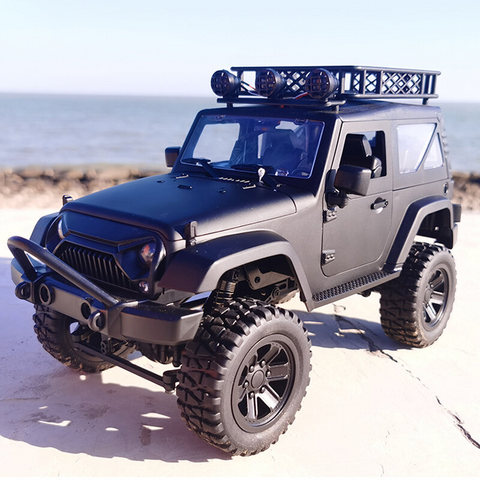 JY66 1/14 2.4Ghz 4WD RC Car For Jeep Off-Road Vehicles With LED Light Climbing Truck RTR Black