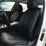 9Pcs PU Leather Black Car Full Surround Seat Cover Cushion Protector Set Universal for 5 Seats Car