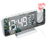 Electronic LED Projector Alarm Clock Desktop Digital Projection Alarm Clock Smart Home Bedside