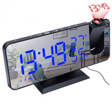 Electronic LED Projector Alarm Clock Desktop Digital Projection Alarm Clock Smart Home Bedside