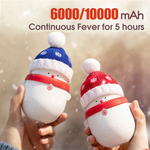 Christmas 2 in 1 Hand Warmer 2 Gear 6000/10000mAh Long Life USB Charging