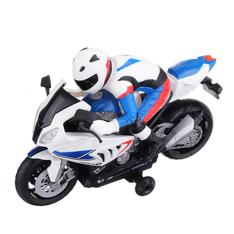 2.4G Rotate 360° RC Car MotorCycle Vehicle Model Children Toys With Music