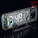 Electronic LED Projector Alarm Clock Desktop Digital Projection Alarm Clock Smart Home Bedside