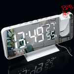 Electronic LED Projector Alarm Clock Desktop Digital Projection Alarm Clock Smart Home Bedside