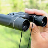 100x22 Mini HD Binoculars Folding Compact BAK4 Telescope High Powered Night Vision Binoculars