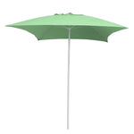 2m Square Beach Umbrella Adjustable Steel Pole Outdoor Garden Patio Parasol Sunshade