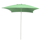 2m Square Beach Umbrella Adjustable Steel Pole Outdoor Garden Patio Parasol Sunshade