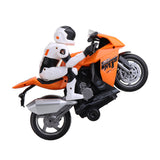 2.4G Rotate 360° RC Car MotorCycle Vehicle Model Children Toys With Music